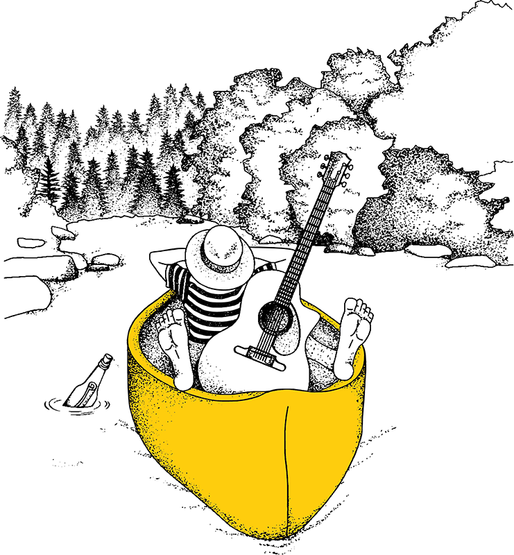 Bisport ilustrace - loďka